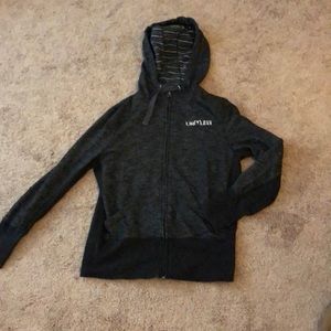 Black and grey Limitless Powerlifting hoodie